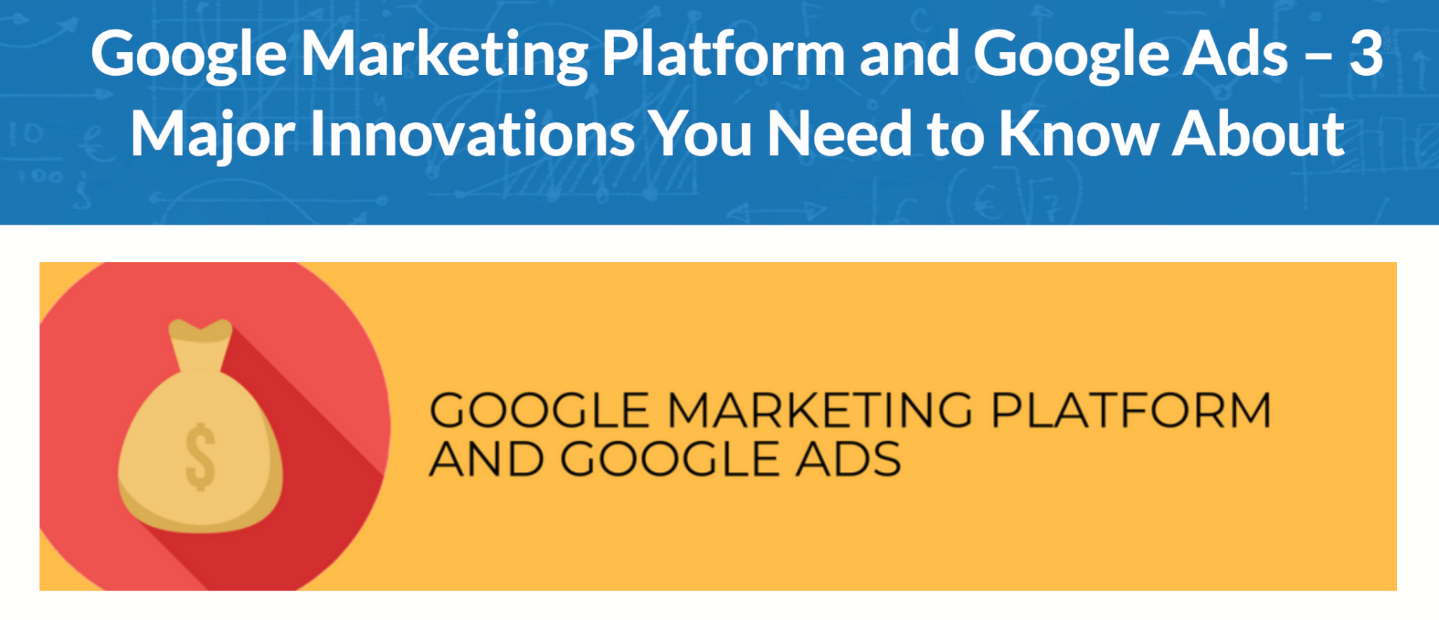 Google marketing platform blog from jeffalytics